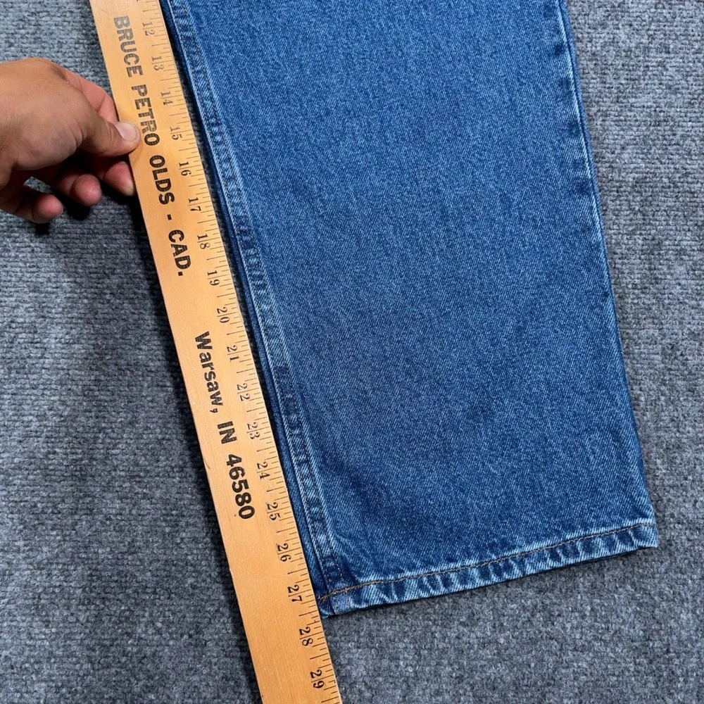 NWT LL Bean Natural Fit Jeans Mens 40x28 Straight Leg Stonewash Denim Blue Loose